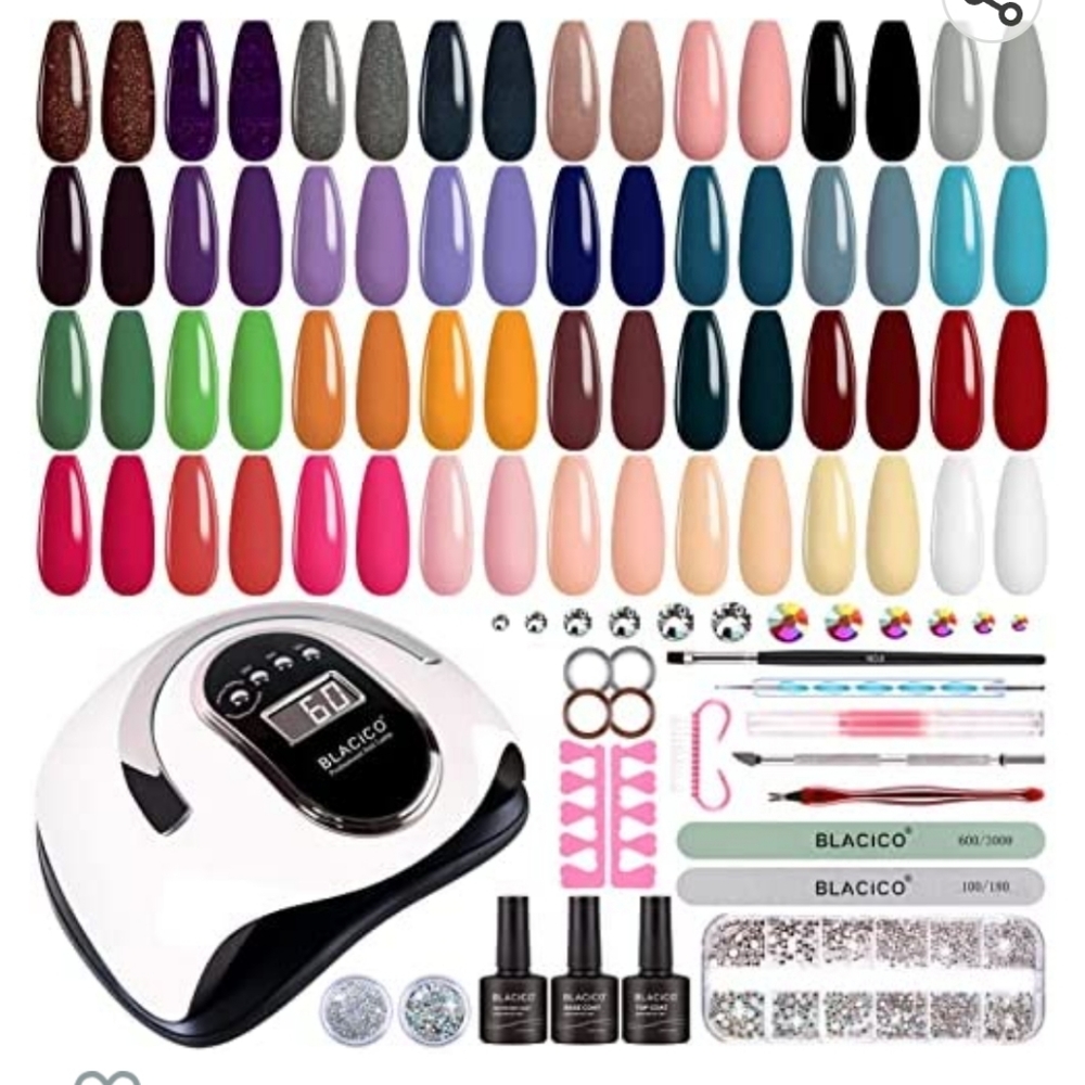Gel polish kit (tools and rhinestones not included)
